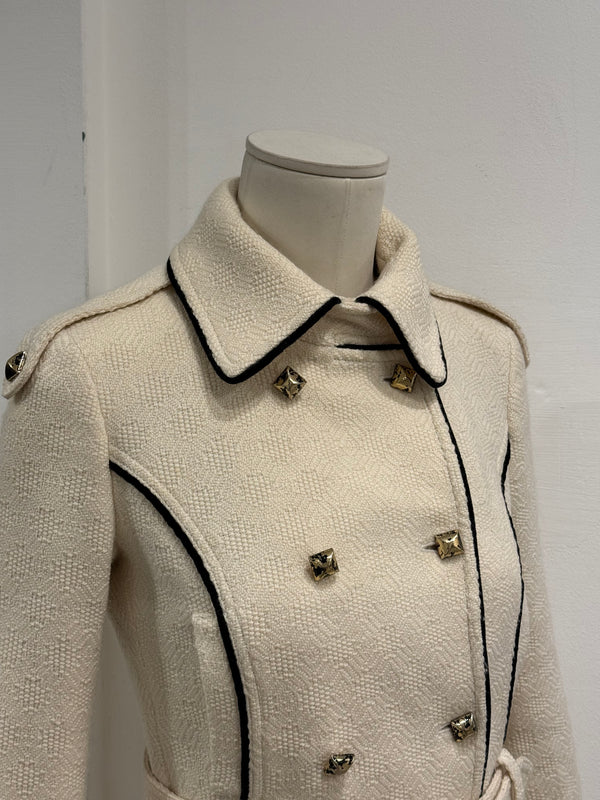 2000s Roberto Cavalli tweed set jacket & skirt