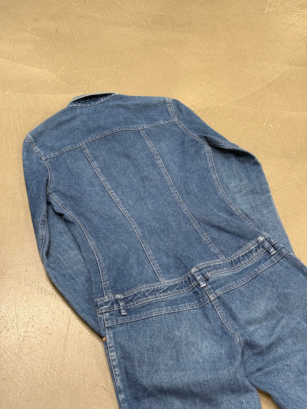 S/S1999 Alexander McQueen buster denim jumpsuit