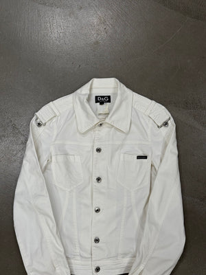 2000s Dolce & Gabbana shoulder straps cotton jacket