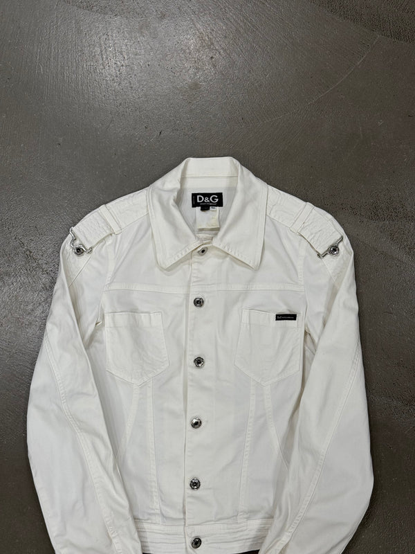 2000s Dolce & Gabbana shoulder straps cotton jacket