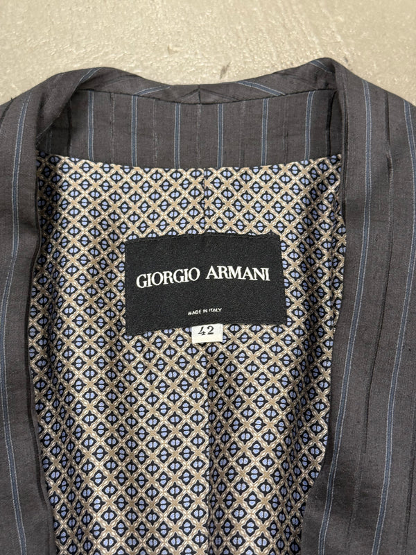 2000s Giorgio Armani pinstripe blazer jacket