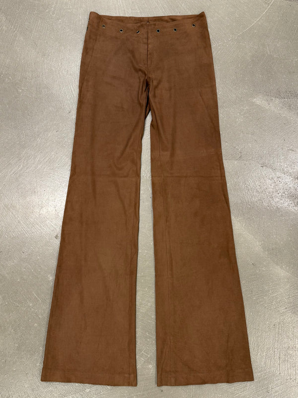 2000s Plein Sud suede set sleeveless top & pants