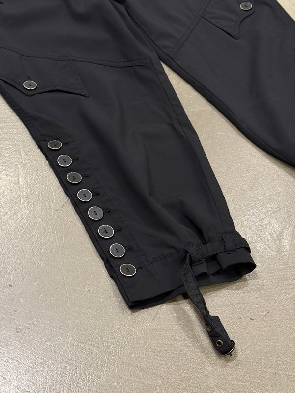 1990s Jean Paul Gaultier multi-pocket snap cargo short pants