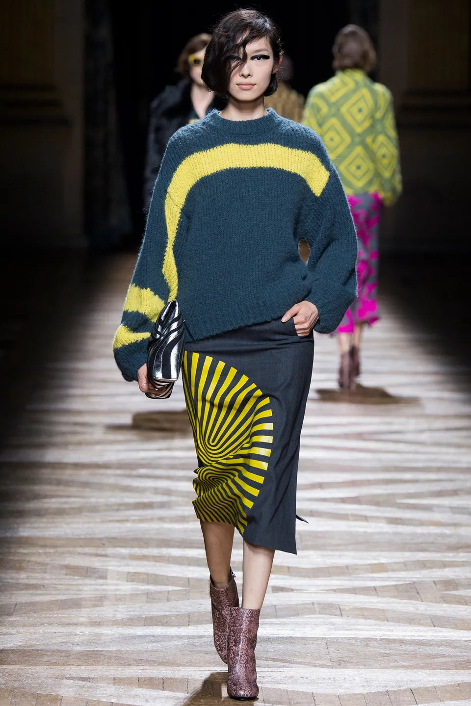 A/W2014 Dries Van Noten runway alpaca & wool boxy knit
