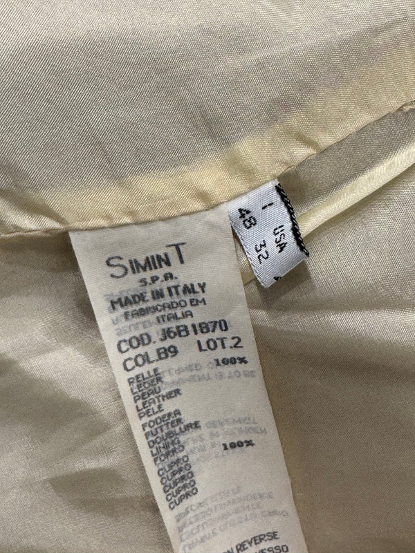 1990s Emporio Armani work leather jacket