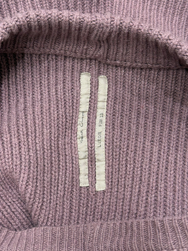 F/W2023 Rick Owens “Luxor” ribbed knit banana top