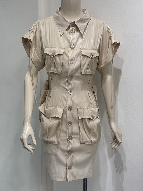 S/S2005 Jean Paul Gaultier runway safari dress