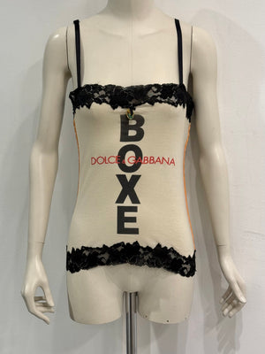 2001 Dolce & Gabbana iconic "Boxe" top