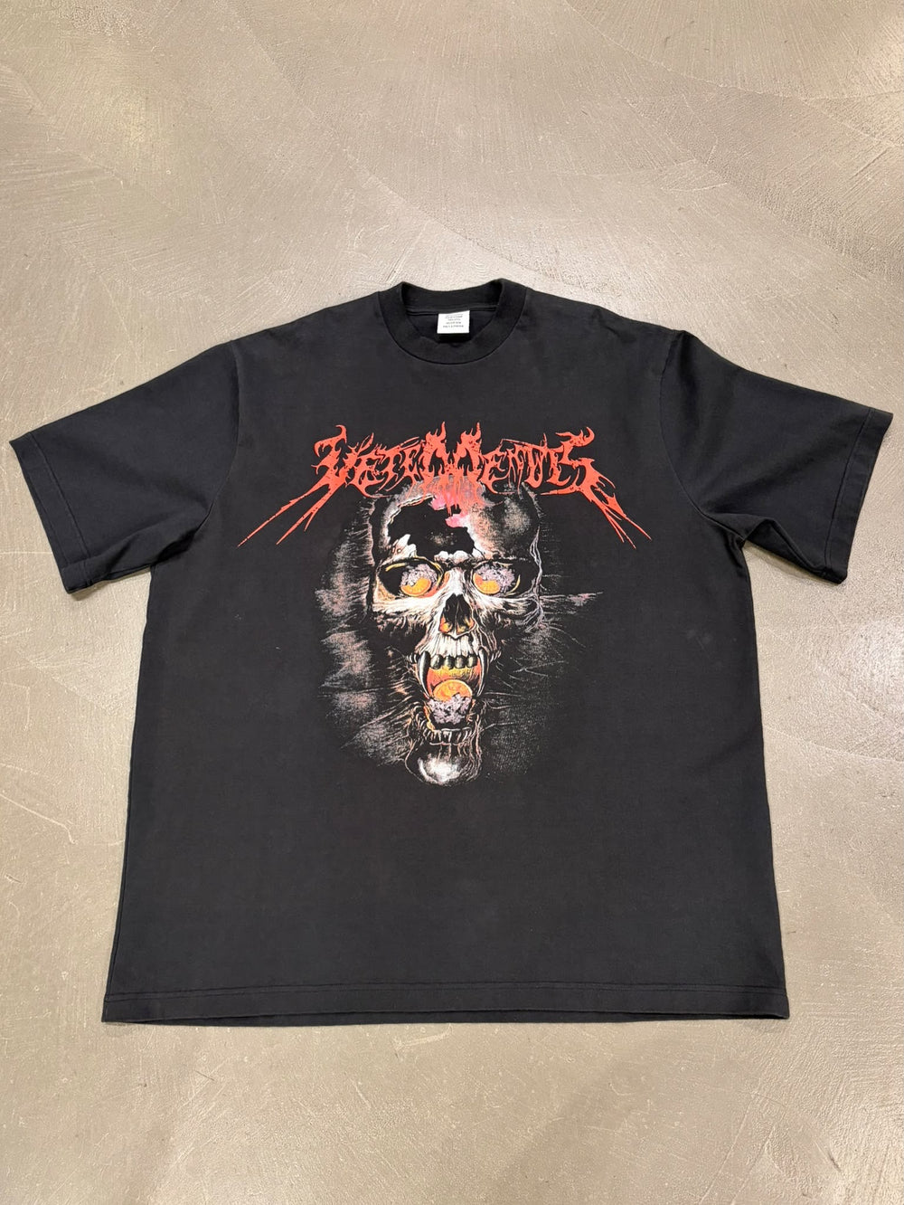 2018 Vetements heavy metal t-shirt