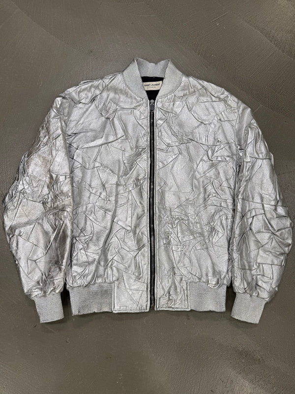 A/W2016 Saint Laurent by Hedi Slimane sample leather bomber jacket