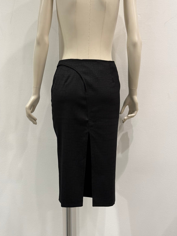 2000s Roberto Cavalli belted midi skirt