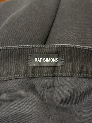 S/S2020 Raf Simons distressed patchwork purple contrast jeans