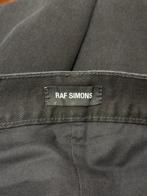 S/S2020 Raf Simons distressed patchwork purple contrast jeans