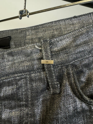 AW2006 Dior Homme by Hedi Slimane "Radioactive“ Metallic Waxed Jeans