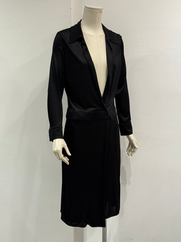 2000s Gucci by Tom Ford long sleeve wrap dress
