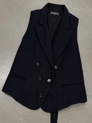 A/W1995 Ann Demeulemeester runway double breasted bondage vest