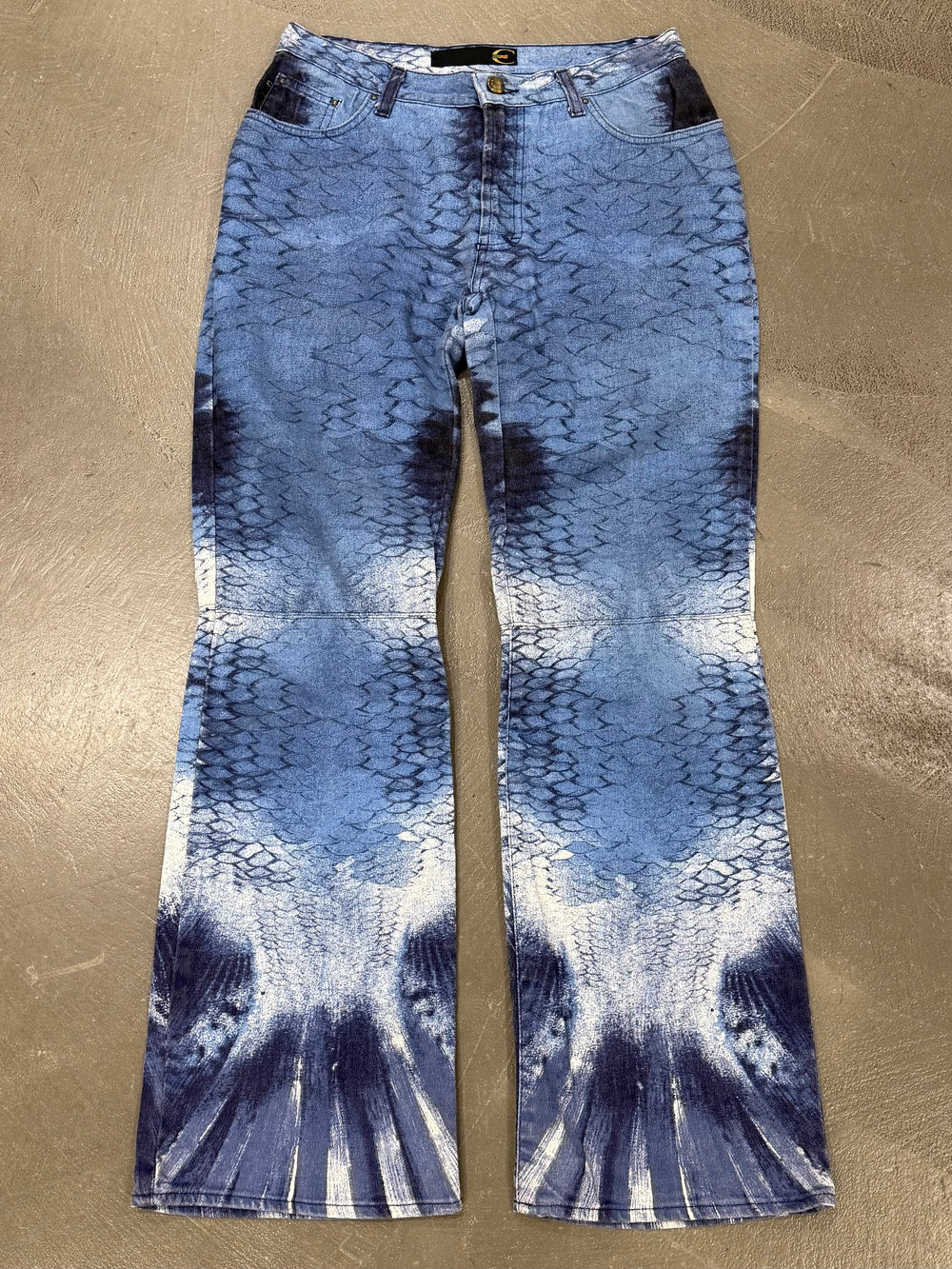 2000s Cavalli printed jeans