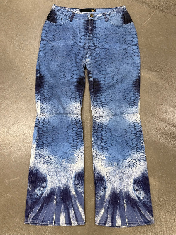 2000s Cavalli printed jeans