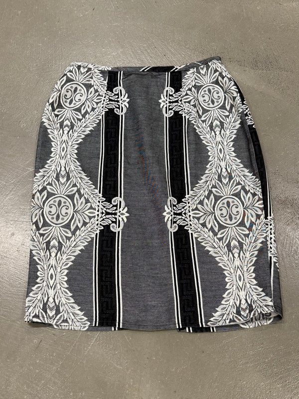 2000s Jean Paul Gaultier paisley set blazer skirt