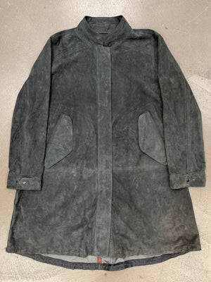 Loro Piana leather coat with removable hood