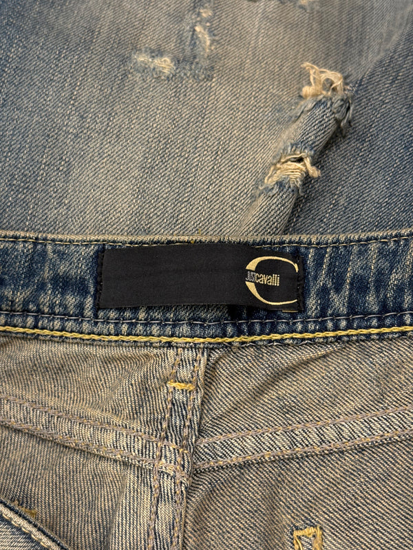2000s Cavalli distressed faded jeans