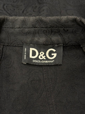 2000s Dolce & Gabbana button cuff slim blazer