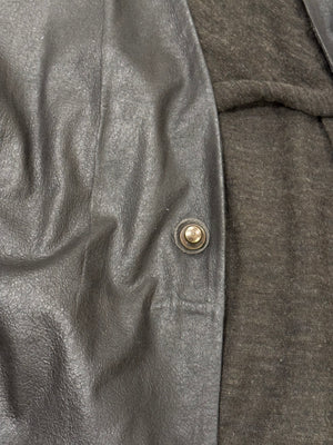 Isaac Sellam asymmetrical hybrid deer leather jacket