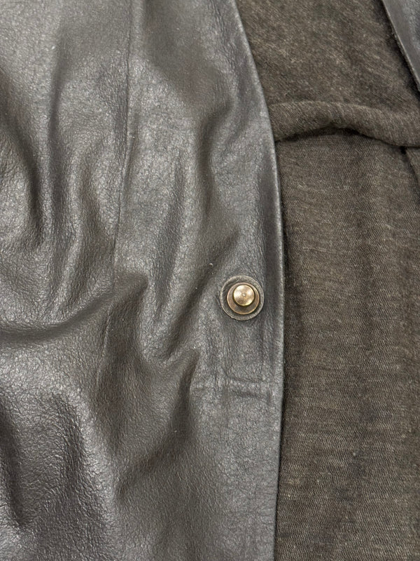 Isaac Sellam asymmetrical hybrid deer leather jacket