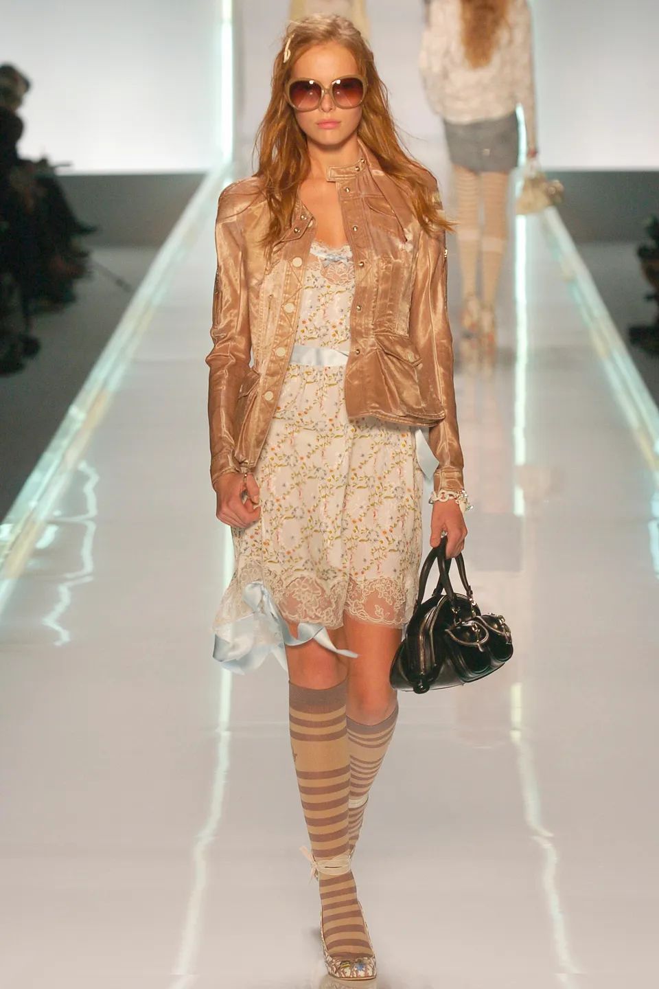S/S2005 Christian Dior by Galliano runway silk officer jacket