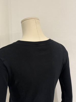 2005 Christian Dior by Galliano Swarovski logo longsleeve