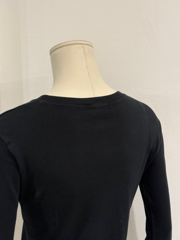 2005 Christian Dior by Galliano Swarovski logo longsleeve