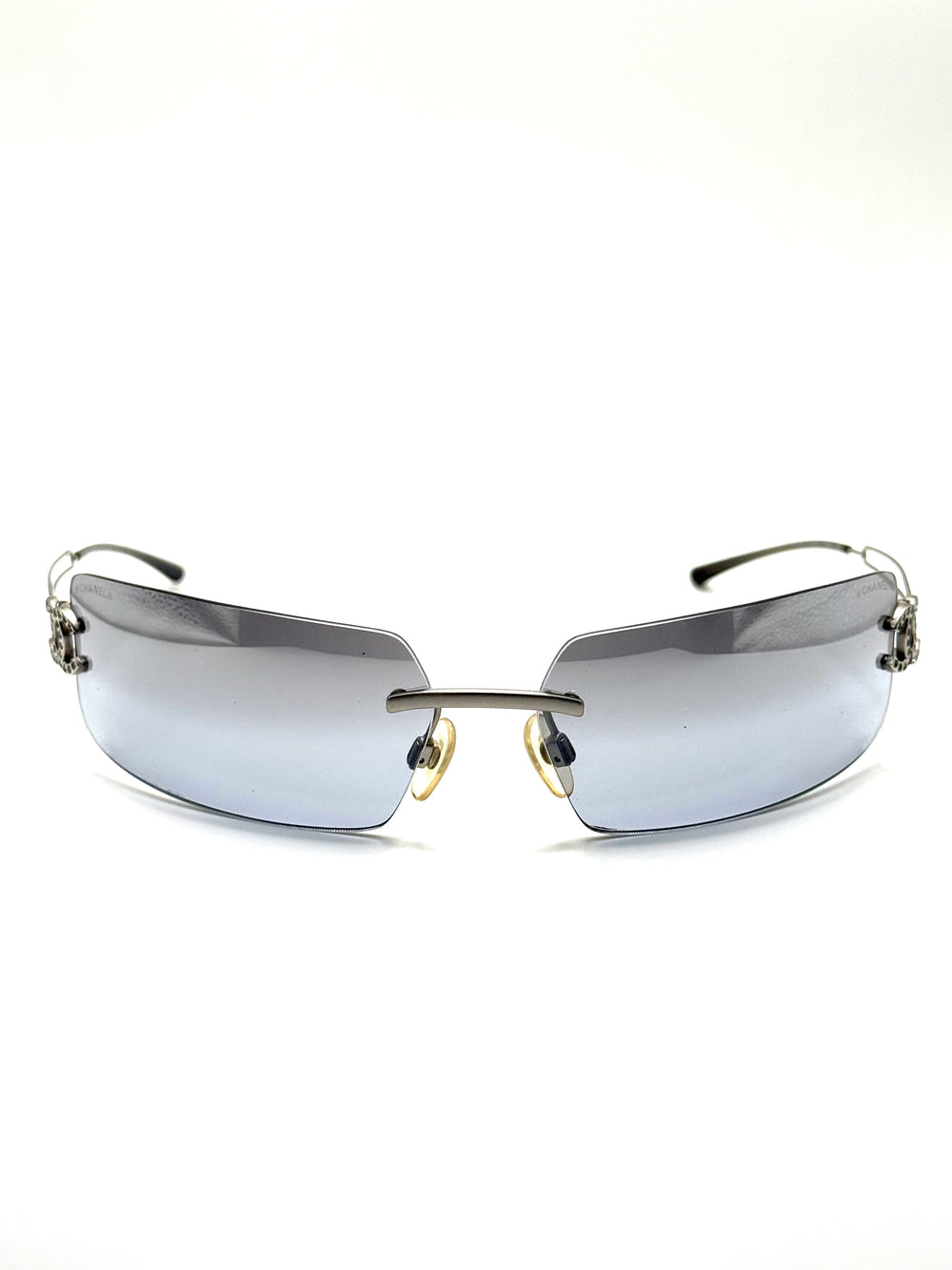 2000s Chanel rhinestone sunglasses