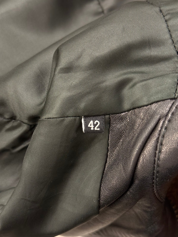 A/W2003 Gucci by tom Ford paneled moto leather jacket