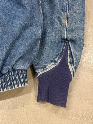 A/W1986 Katharine Hamnett denim cargo bomber jacket