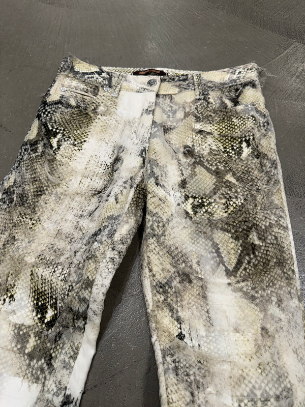 2001 Roberto Cavalli snake skin pants