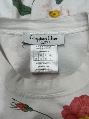 A/W2003 Christian Dior J'adore Dior floral print t-shirt