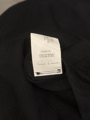 S/S2009 Rick Owens black asymmetric draped jacket