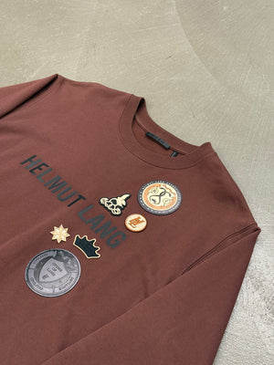 2020s Helmut Lang multi patch logo sweatshirt