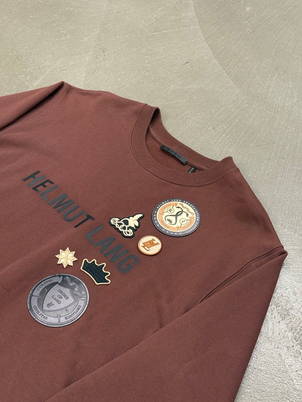 2020s Helmut Lang multi patch logo sweatshirt