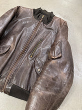 Load image into Gallery viewer, 1980s ARMANI leather MA-1 bomber jacket
