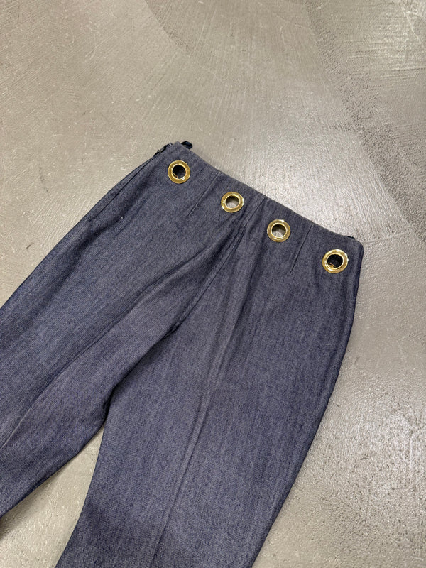2000s Celine studded eyelet pants