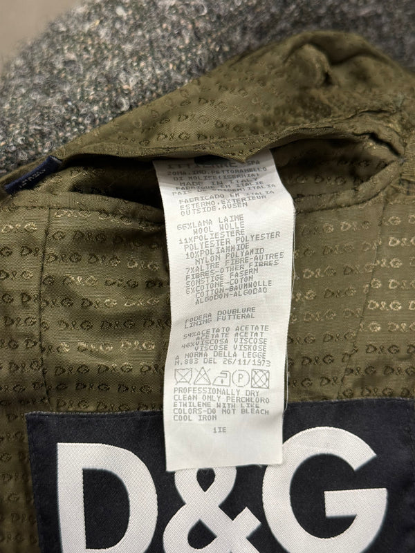 2000s Dolce & Gabbana hybrid wool jacket