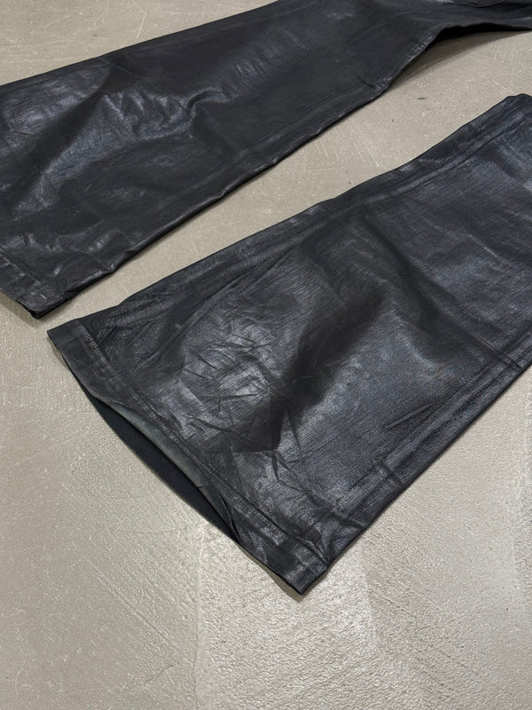 2022 Rick Owens coated “bolans bootcut” pants