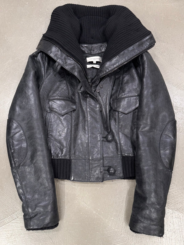 F/W 2002 Balenciaga by Nicolas Ghesquiere leather jacket