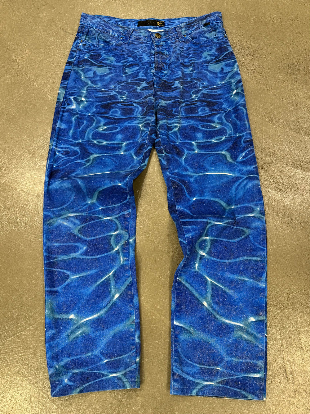 S/S2001 Roberto Cavalli ocean wave pants