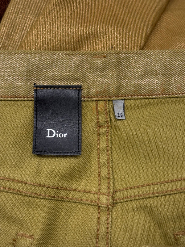 S/S2009 Dior gold coated radioactive jeans