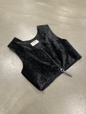 1990s Dirk Bikkembergs giant zip corduroy top
