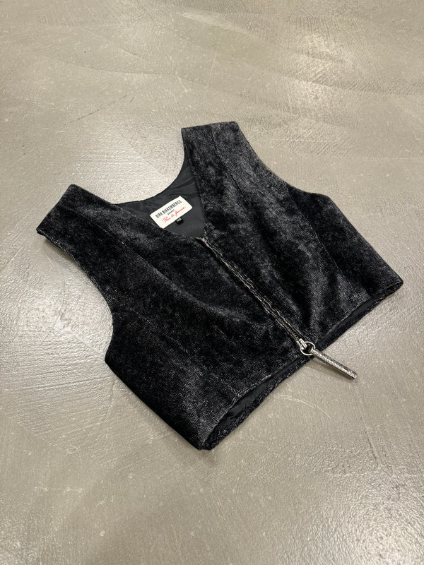 1990s Dirk Bikkembergs giant zip corduroy top