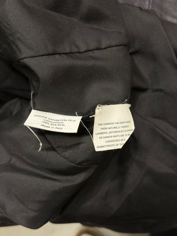 2002 Yves Saint Laurent belted leather jacket