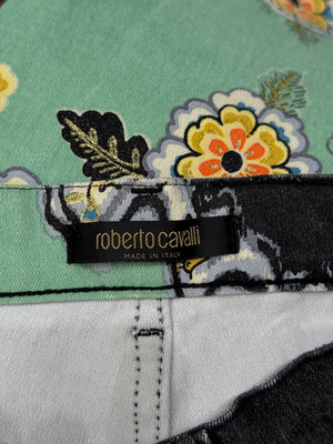 S/S2003 Roberto Cavalli chinoserie print set (top, cardigan & jeans)